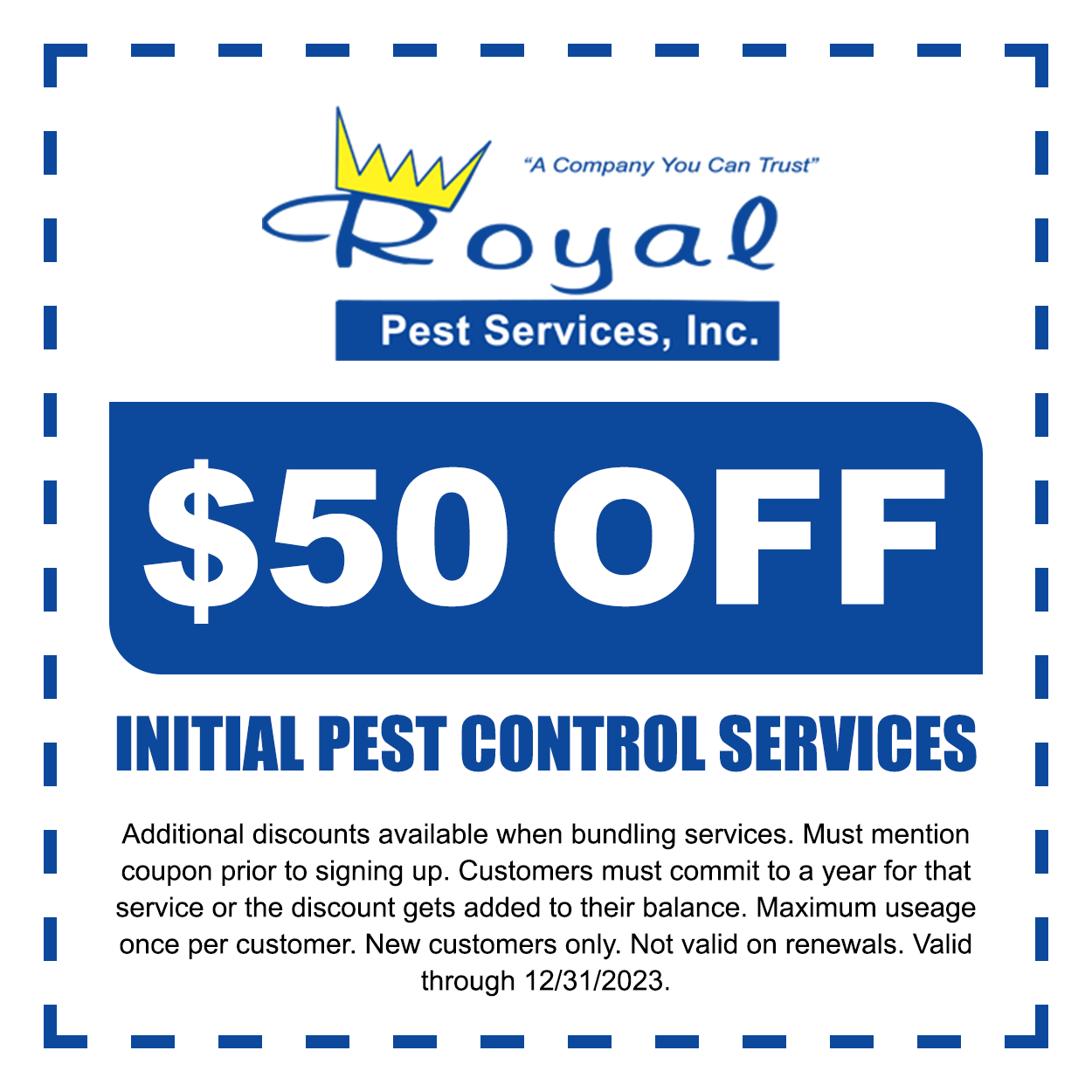 pest control coupon